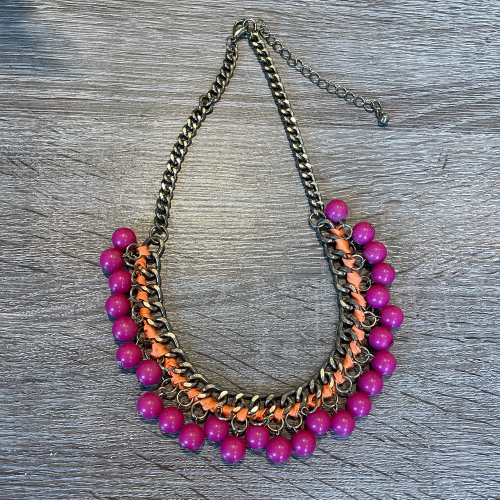 Pink and orange necklace